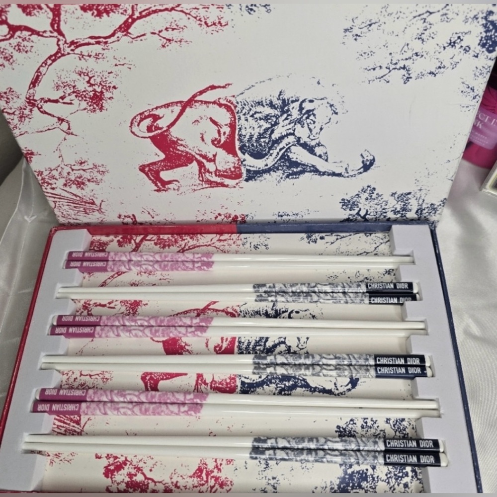 Christian Dior Ceramic Chopsticks 6 set New